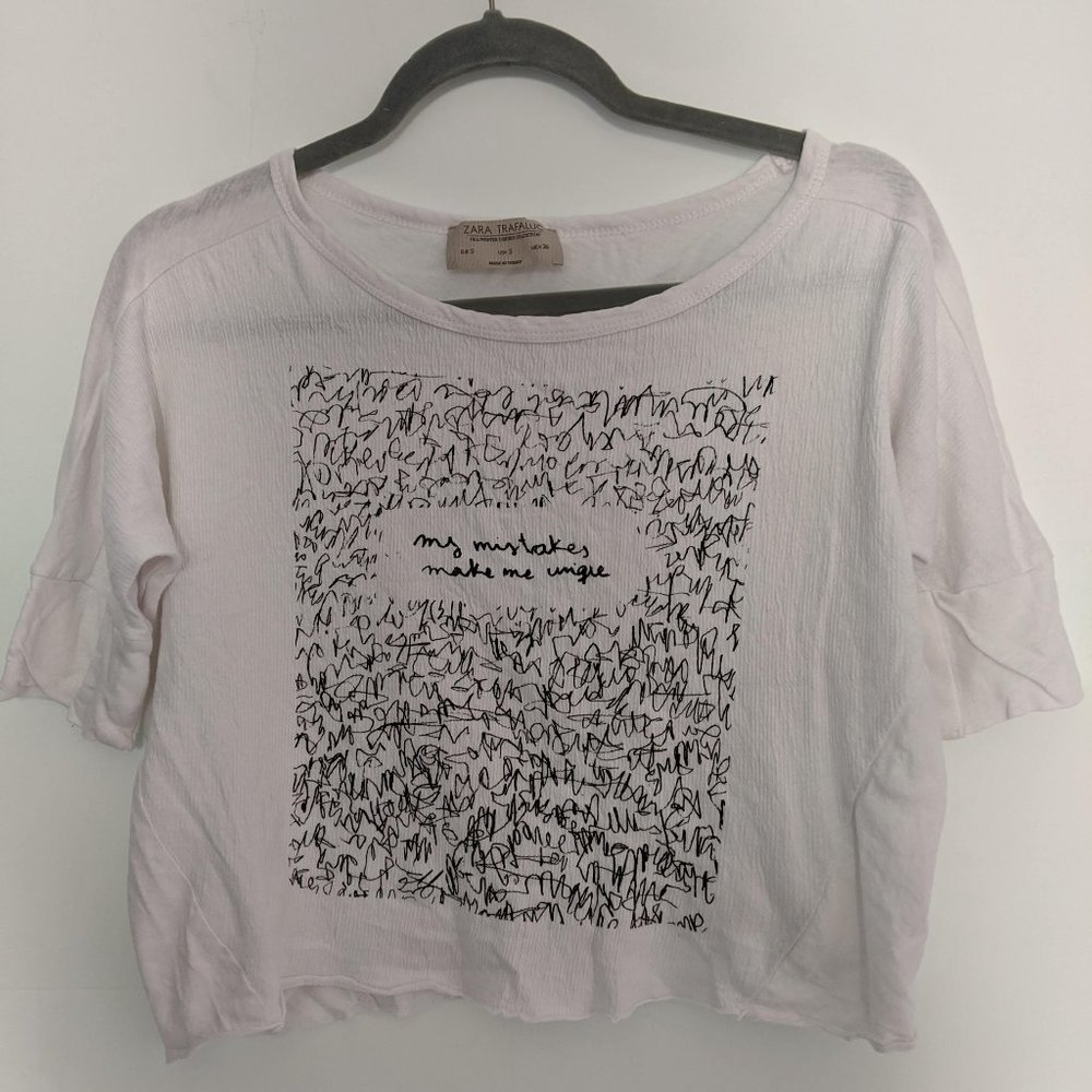 Zara Graphic Boxy Tee | Zara Trafaluc